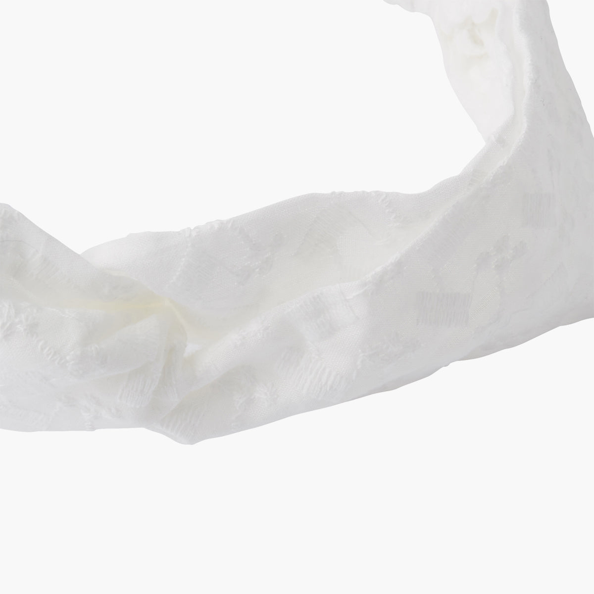 Bandeau broderie anglaise blanc