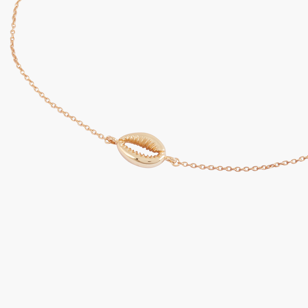 Chaîne de cheville coquillage en argent garanti 925