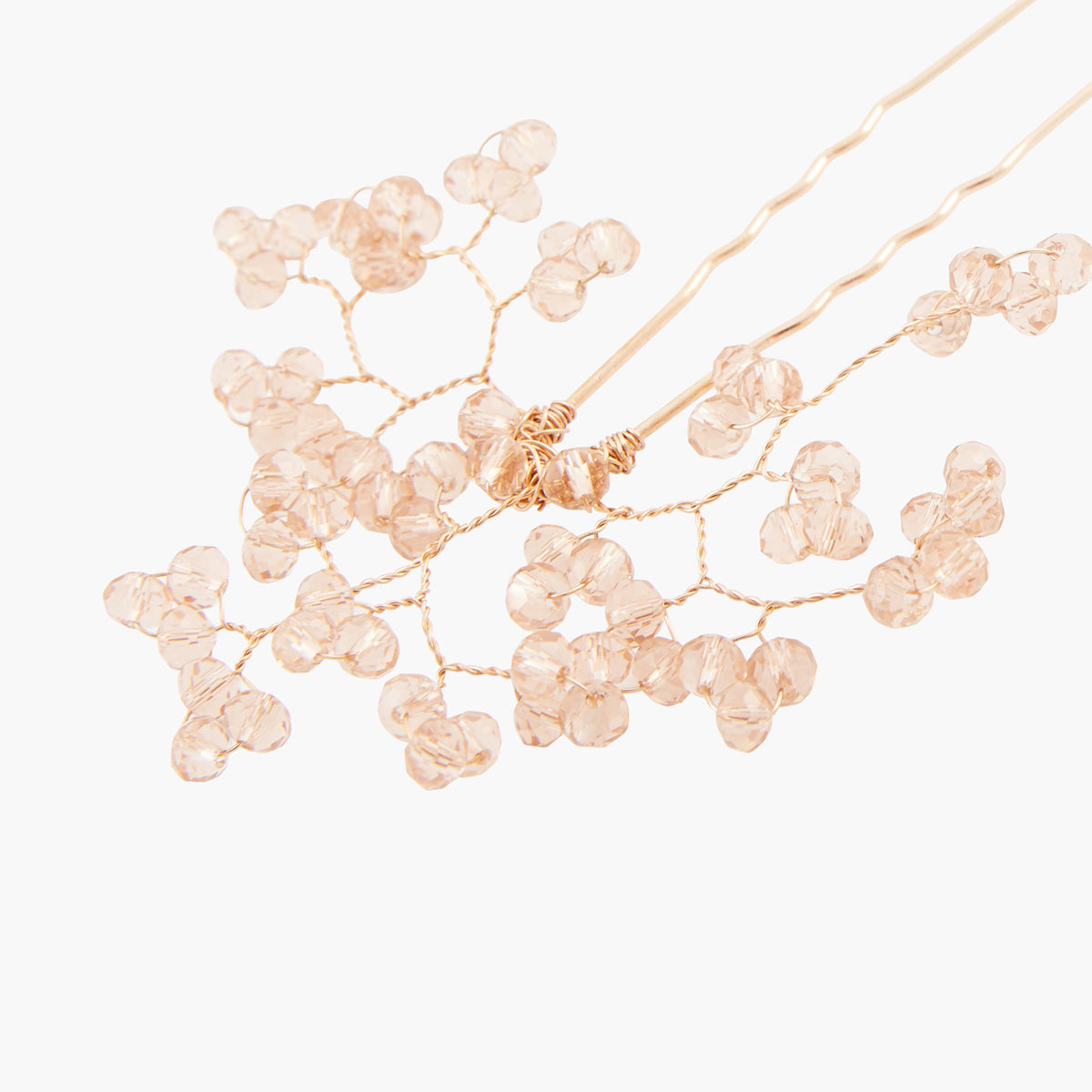 Epingle à cheveux perles à facettes