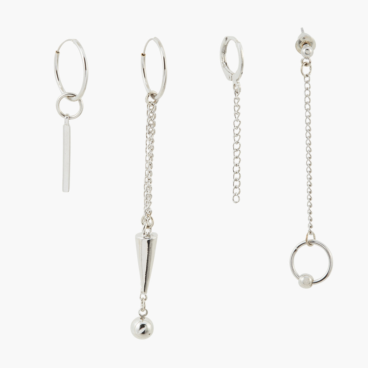 Set de créoles à chaîne Gothic Romance