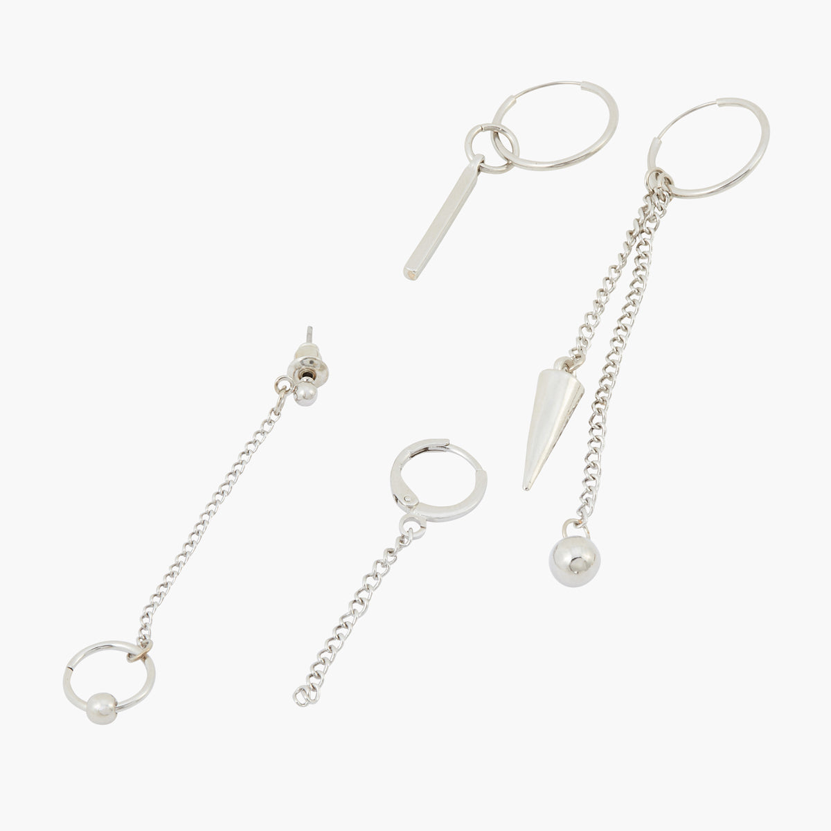 Set de créoles à chaîne Gothic Romance