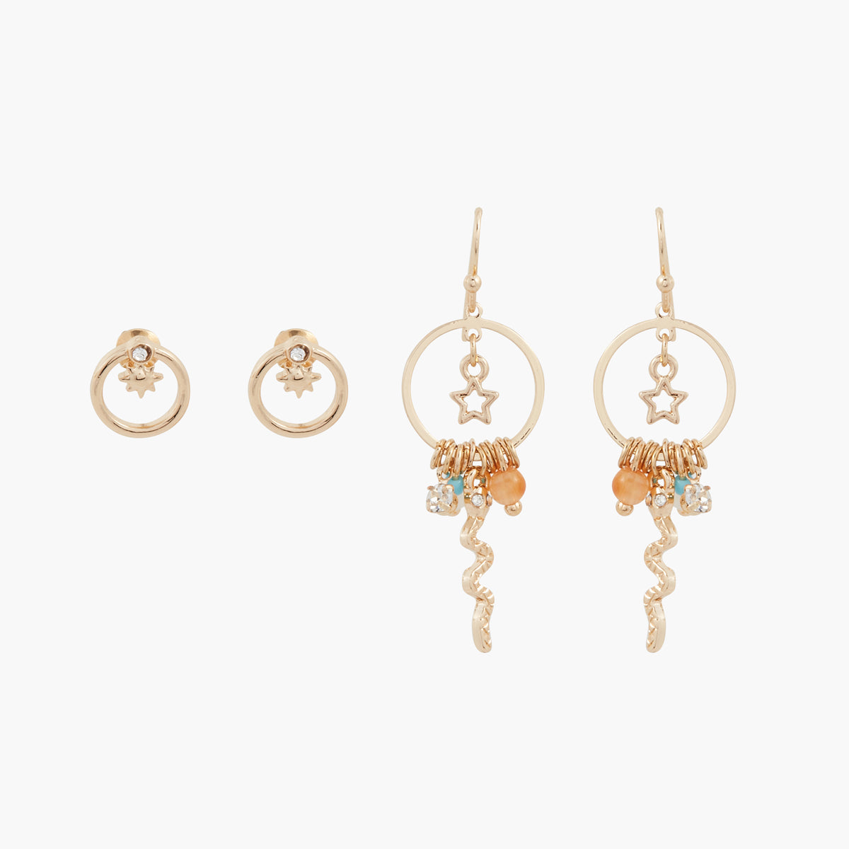 Set de boucles d'oreilles pampilles Neo Precious