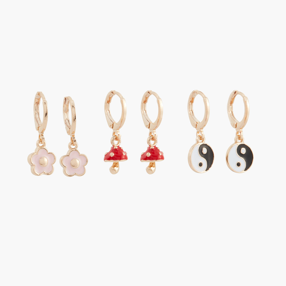 Set de mini-créoles fantaisie Wonderland