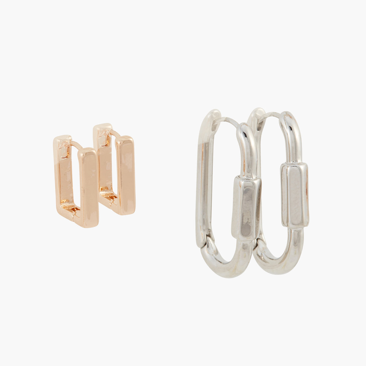 Set de créoles rectangles Gothic Romance