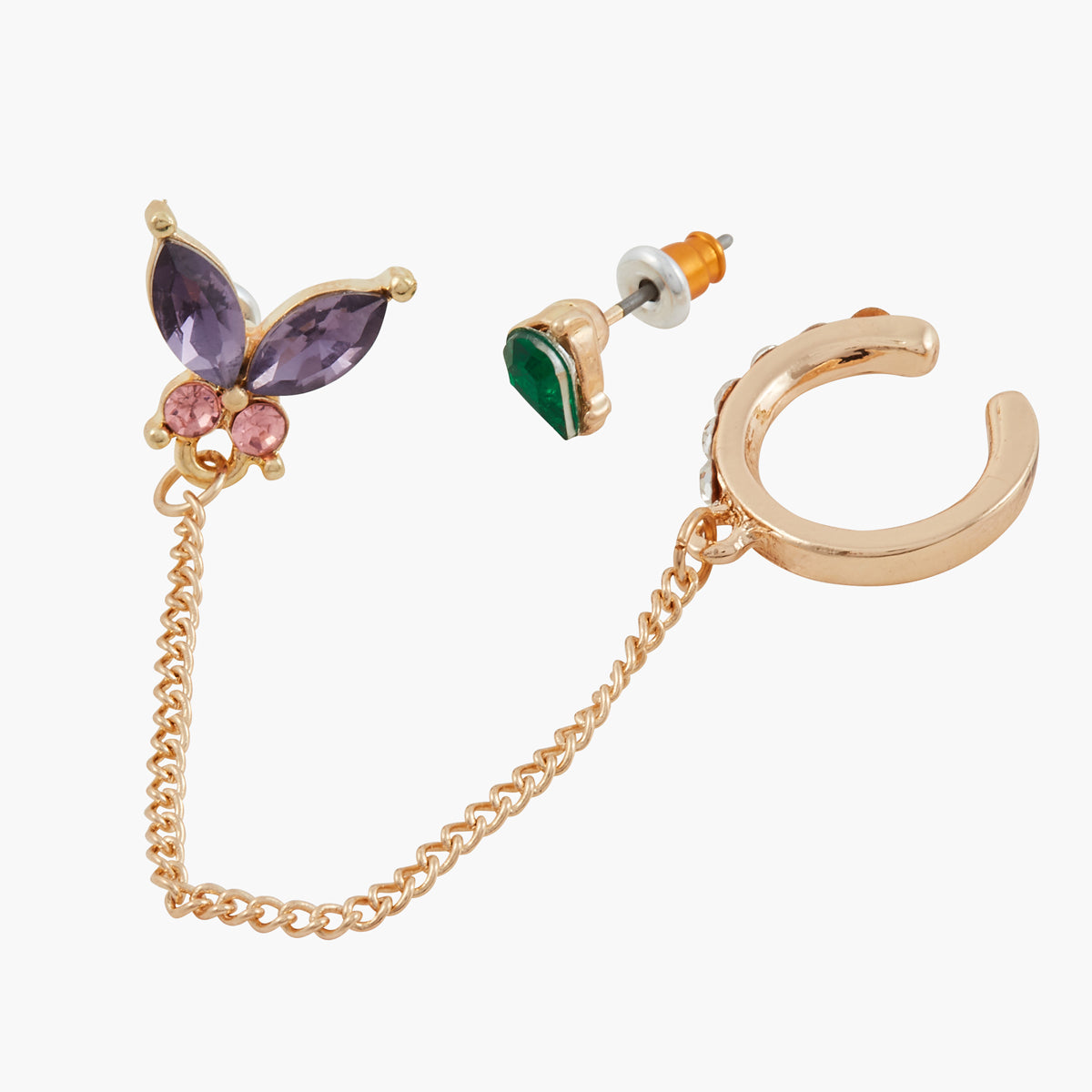 Set de boucles d'oreilles single Winter Shine