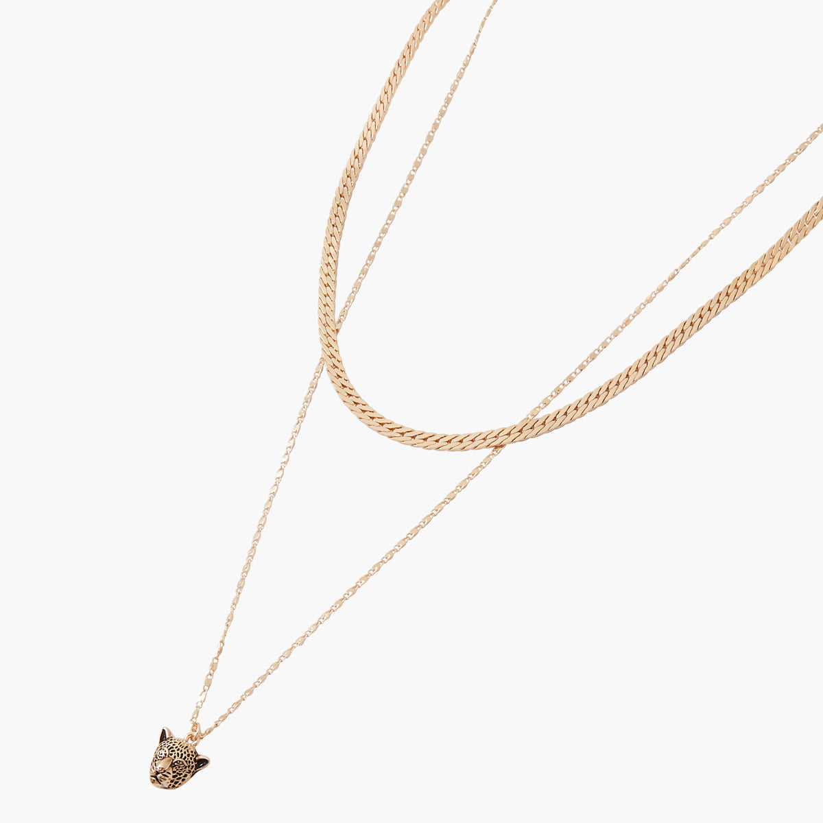 Collier 2 rangs à panthère Wild