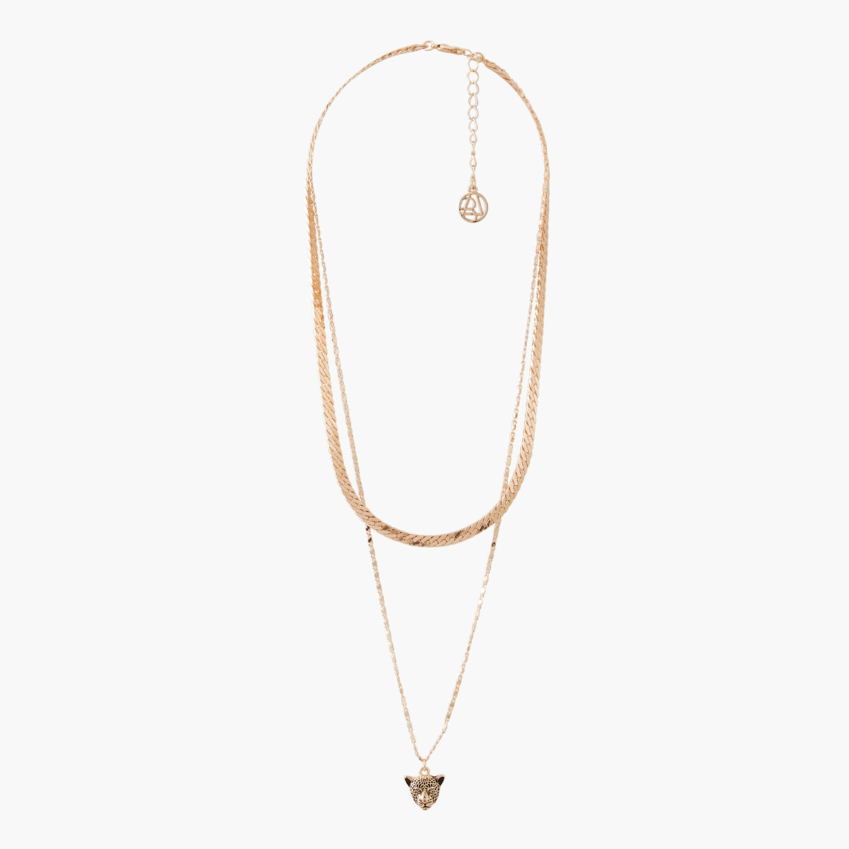 Collier 2 rangs à panthère Wild