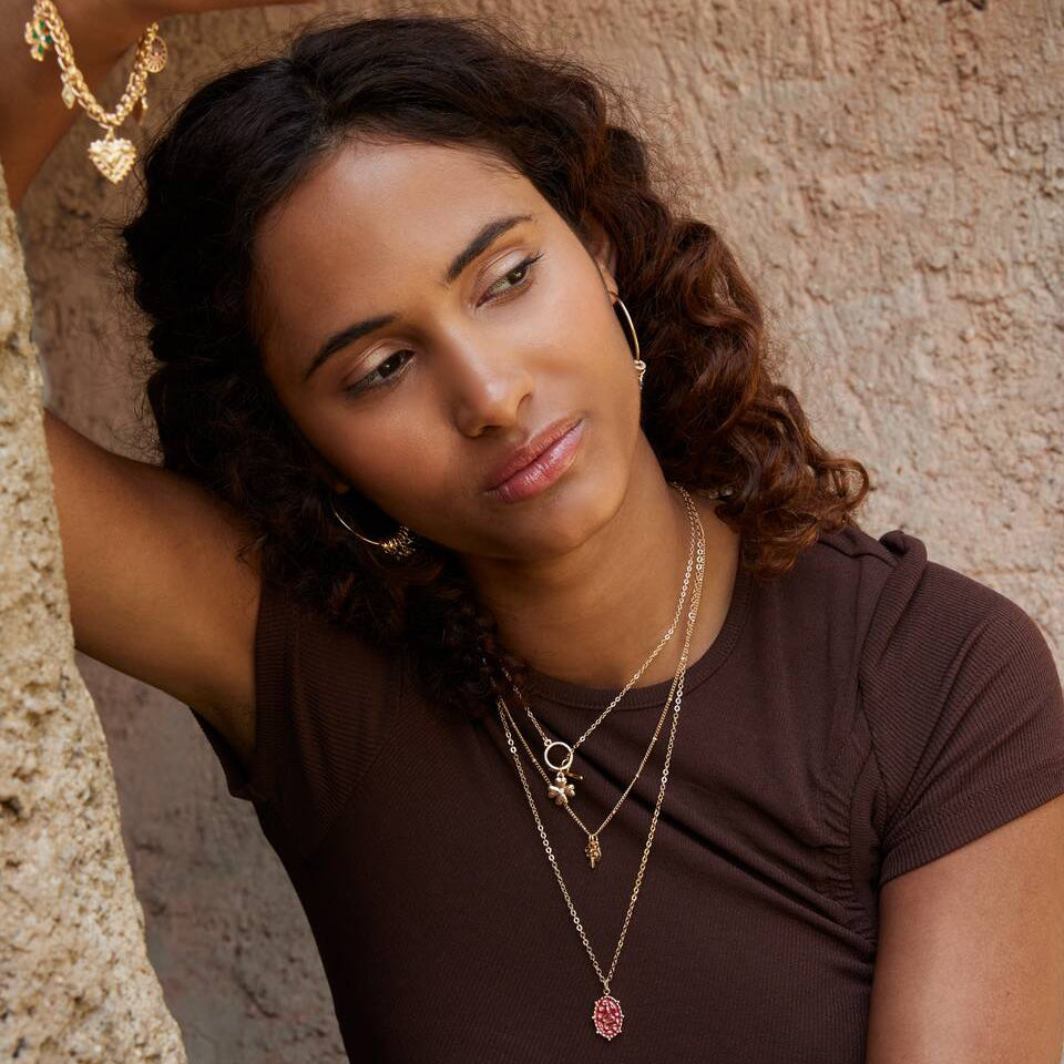 Set de 3 colliers charms Talisman