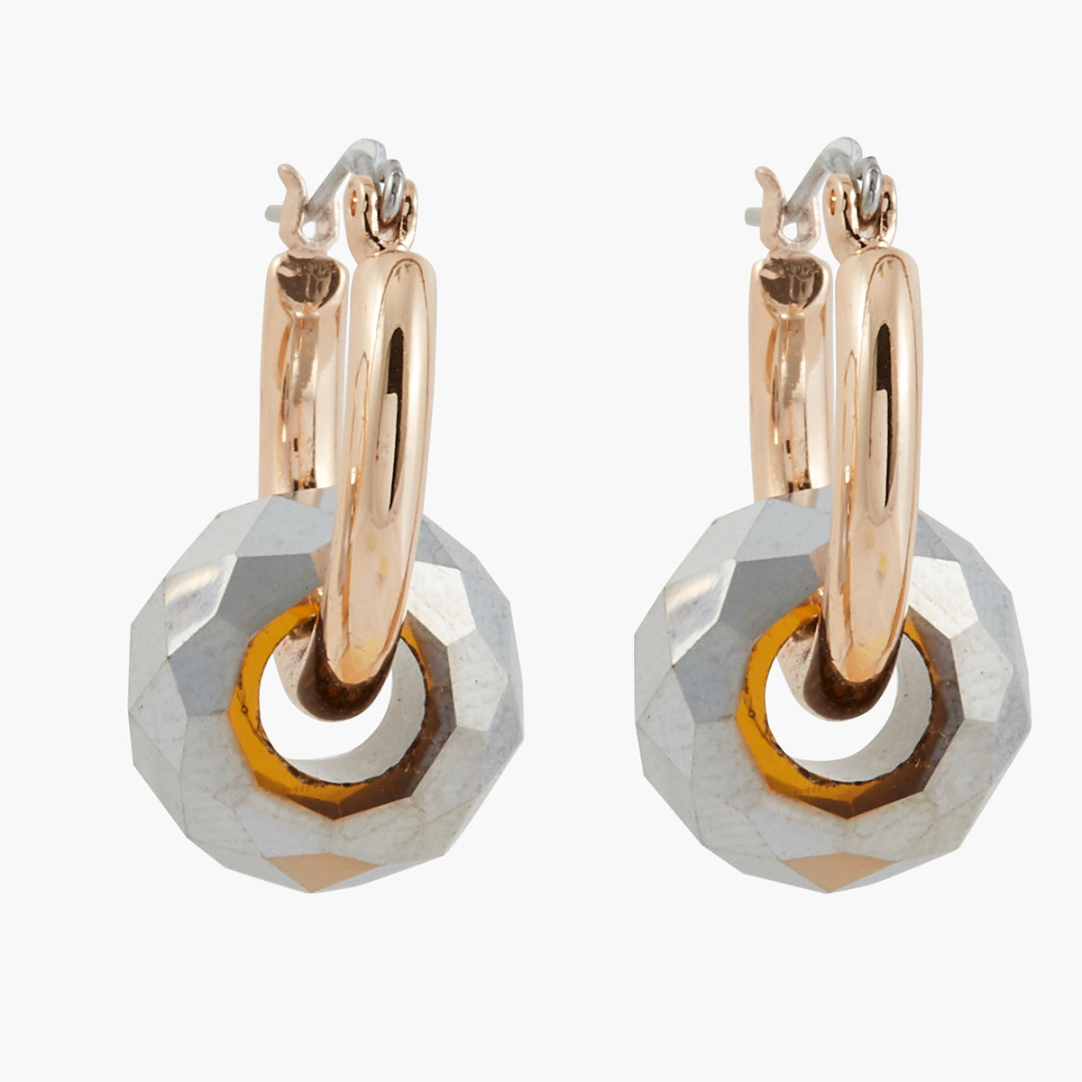 Créoles pierre facettée Manhattan