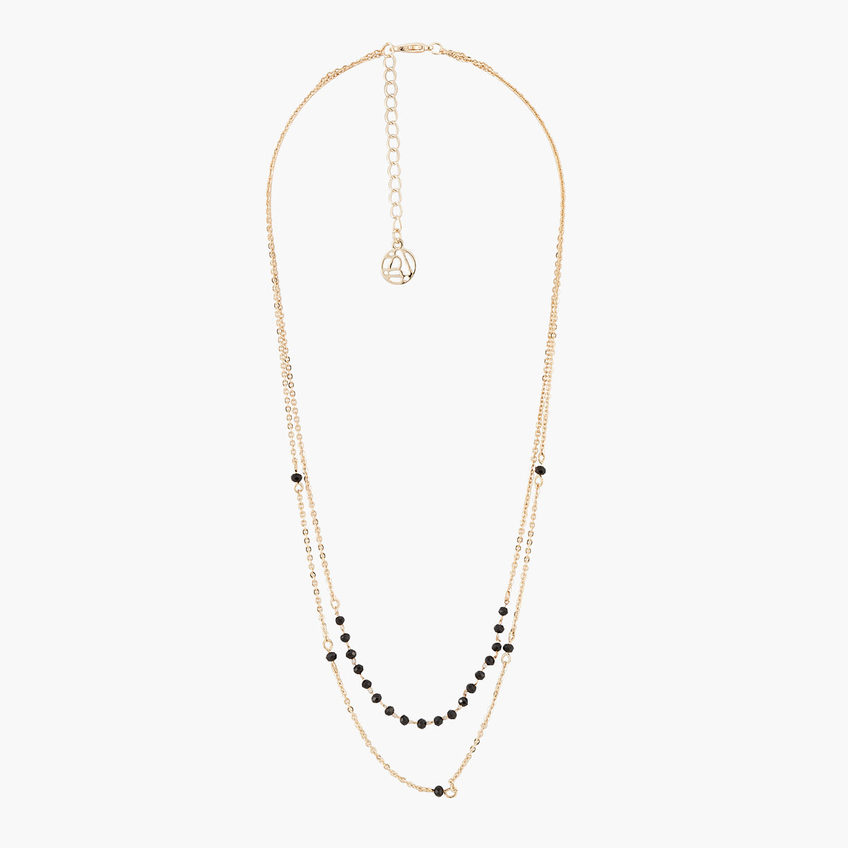 Collier 2 rangs perles facettées Manhattan