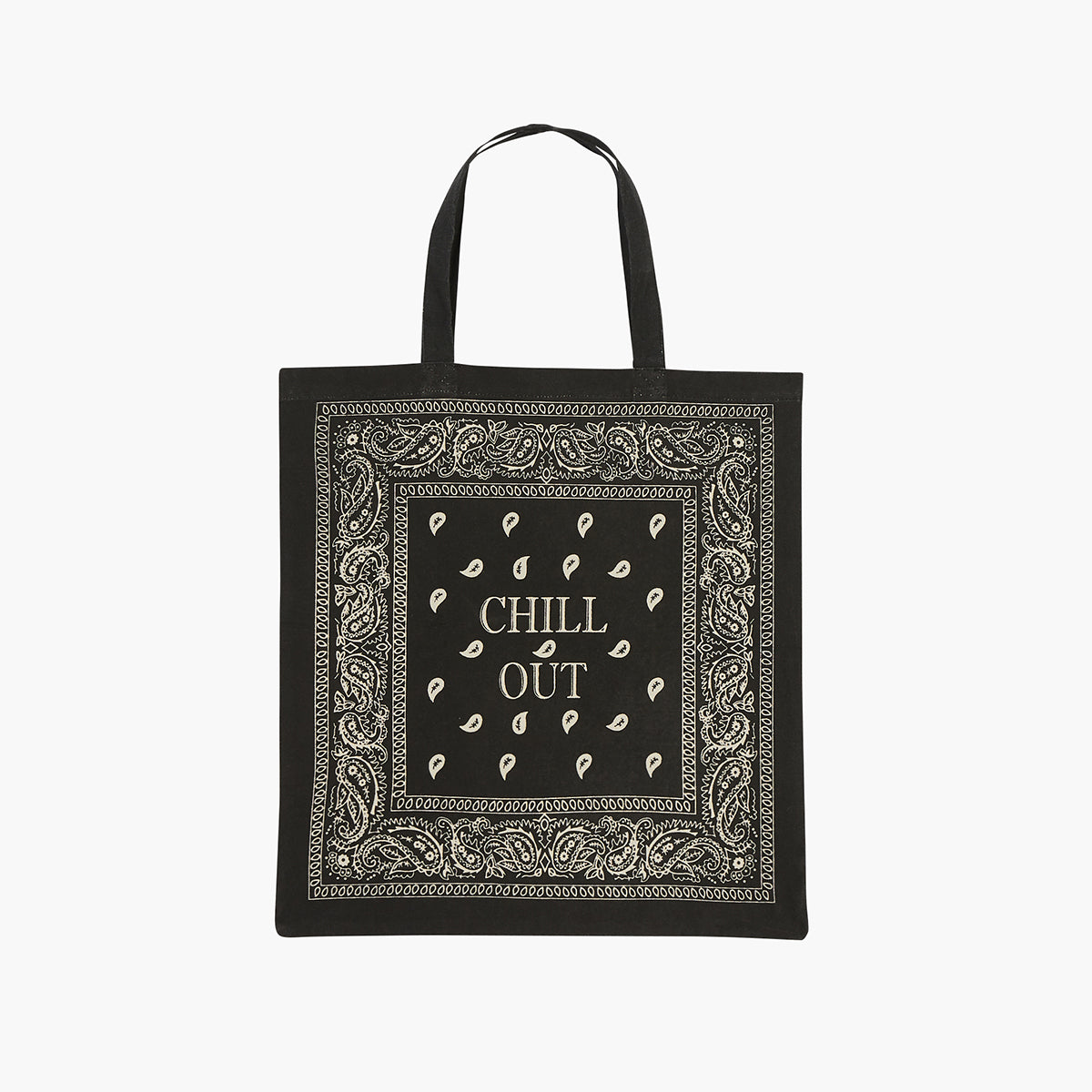 Tote bag bandana noir