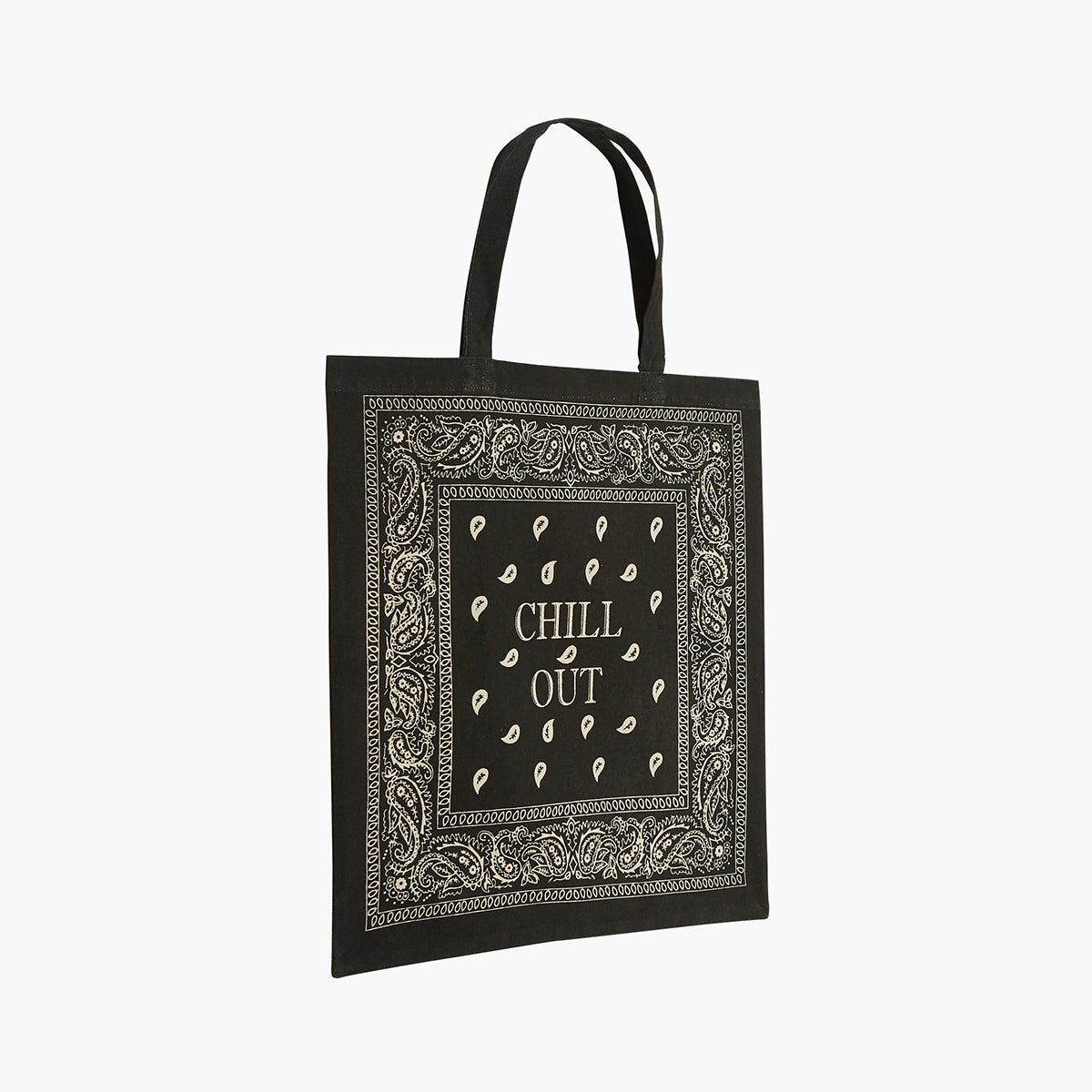 Tote bag bandana noir