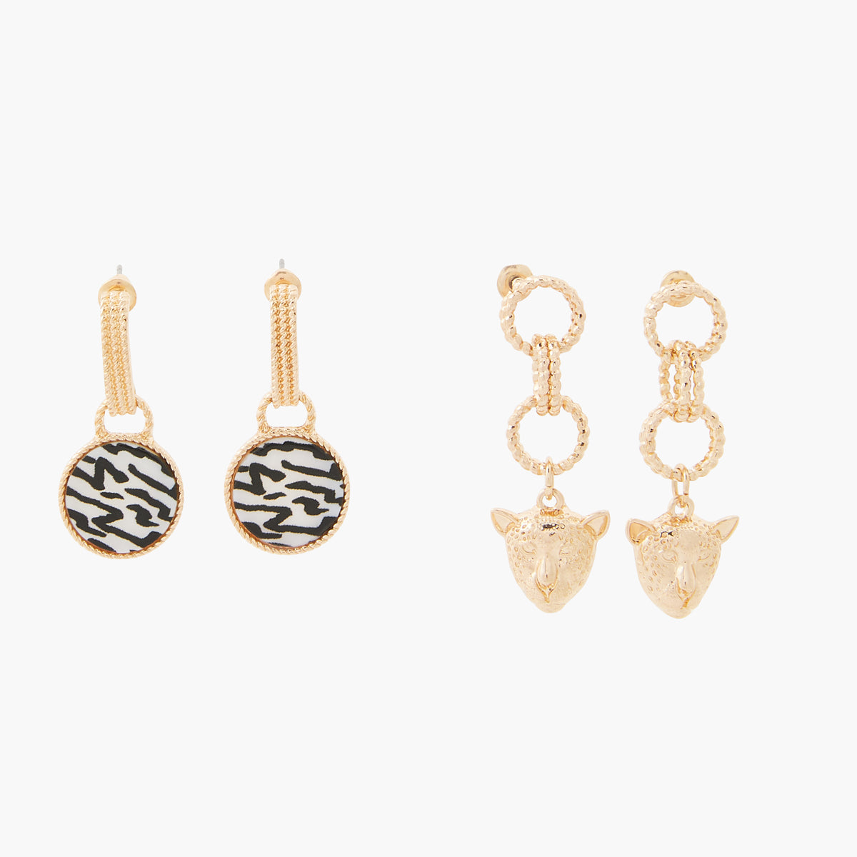 Set de boucles d'oreilles fantaisie Wild