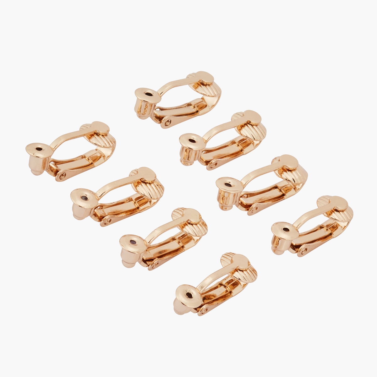 Set de 8 fermoirs à clips d'oreilles pour personnalisation