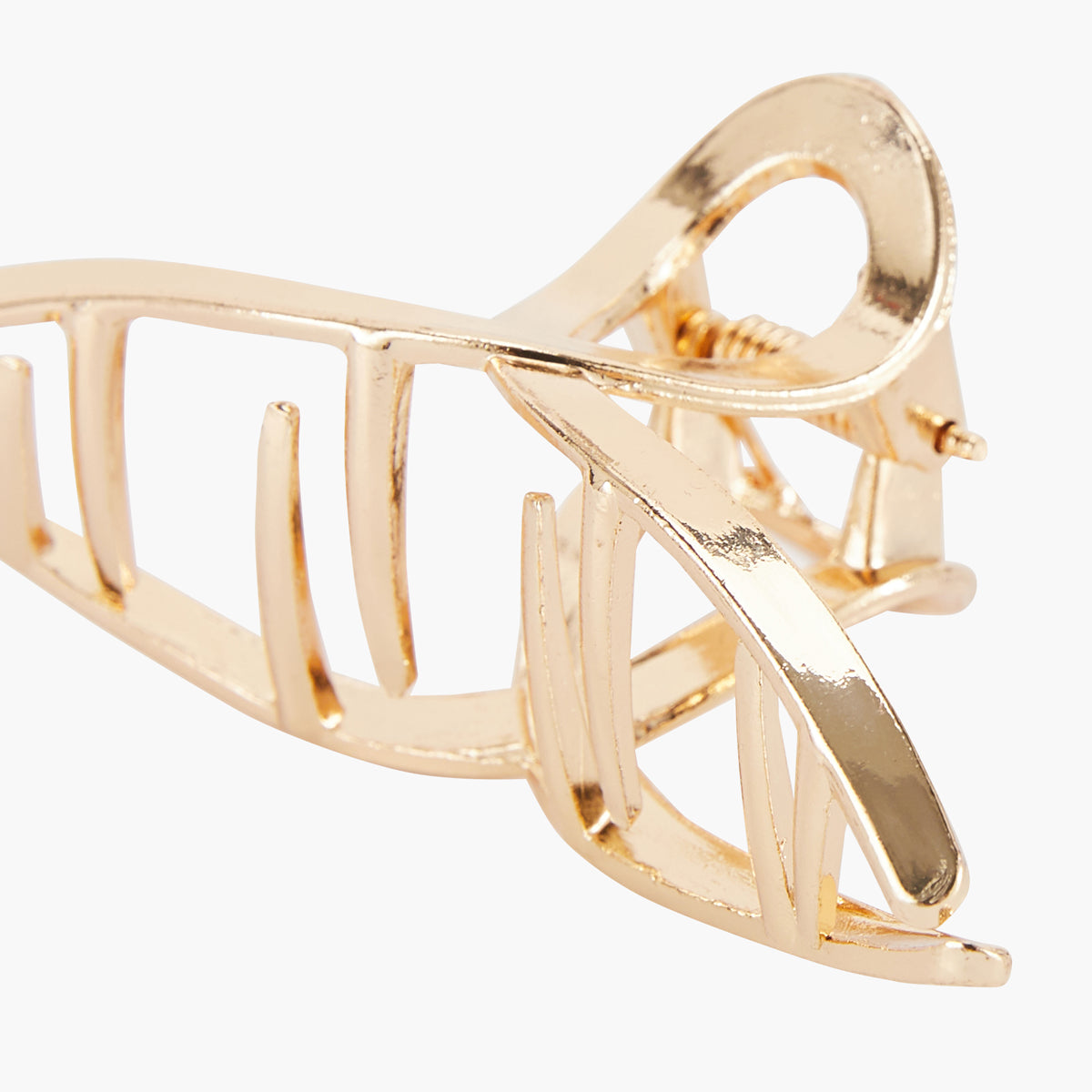 Pince crabe en métal doré