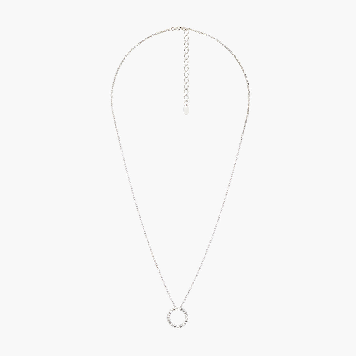 Collier pendentif anneau zircon argent 925