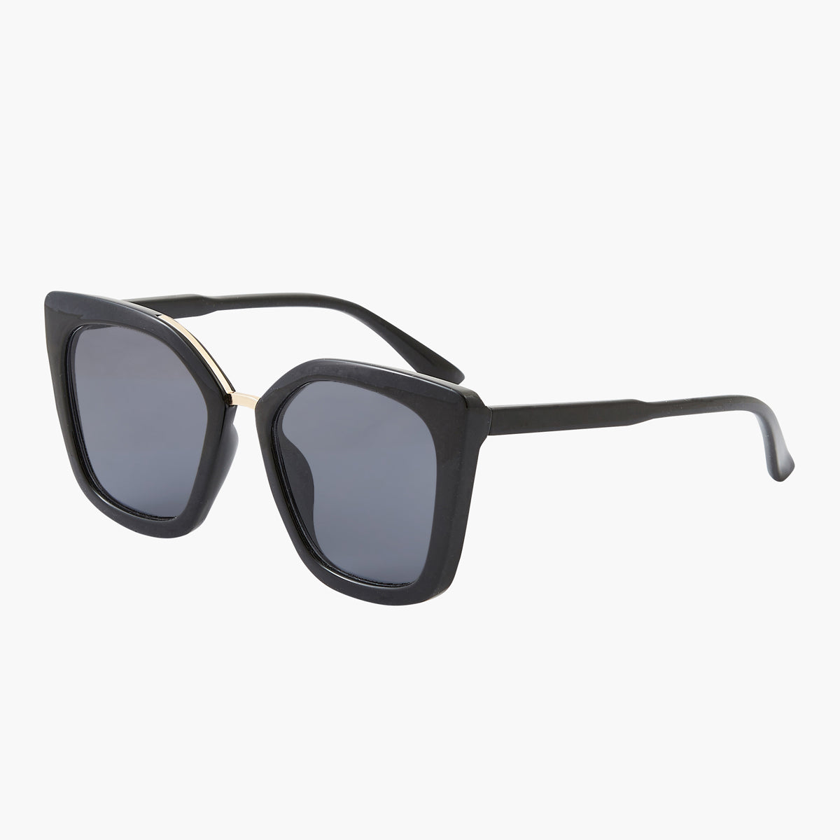 Lunettes de soleil noires forme carrée