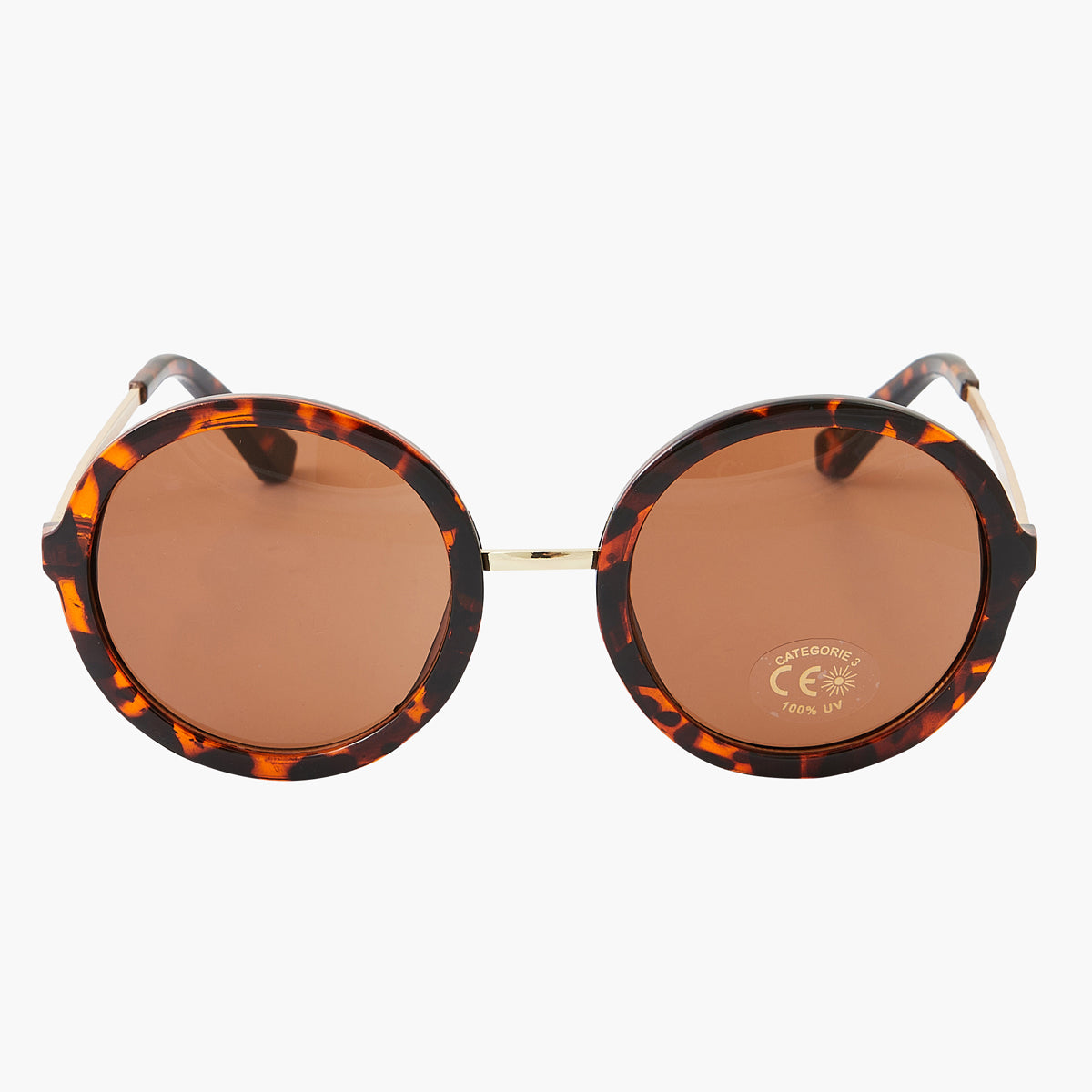 Lunettes de soleil rondes écaille