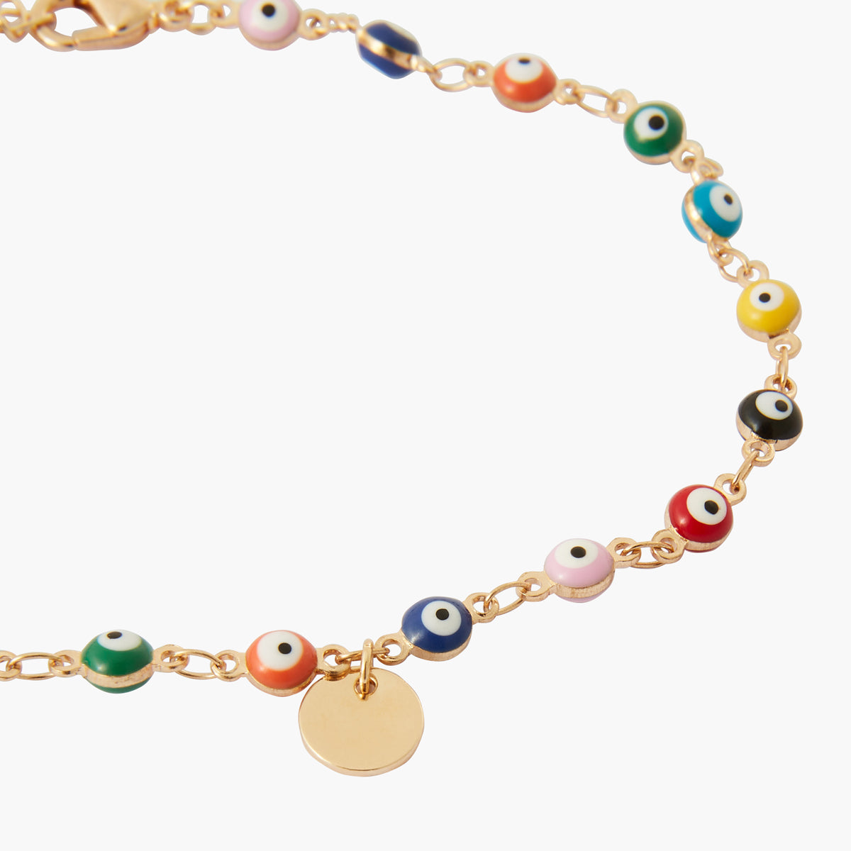 Chaine de cheville œil multicolore