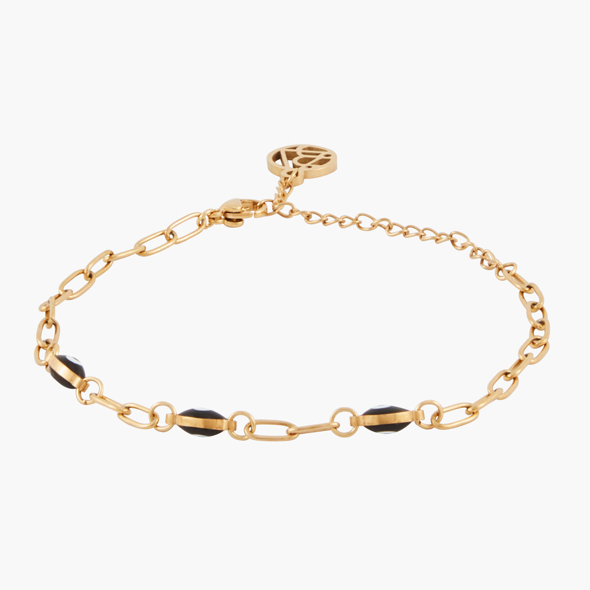 Bracelet à maillons acier inoxydable avec œil