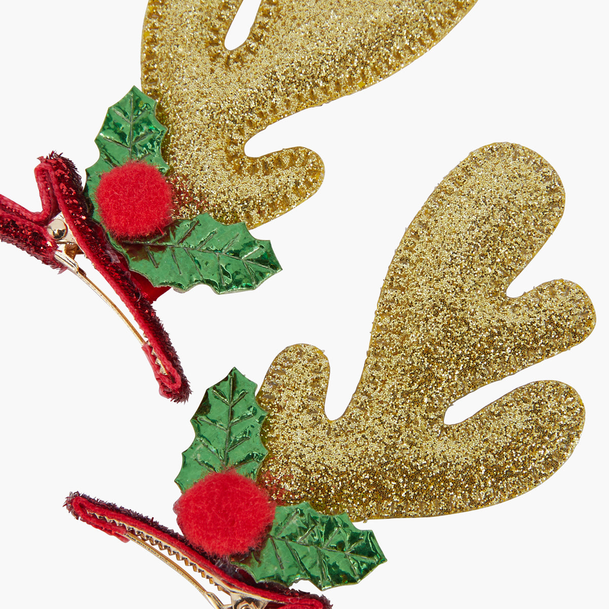Set de 2 barrettes cornes Noël