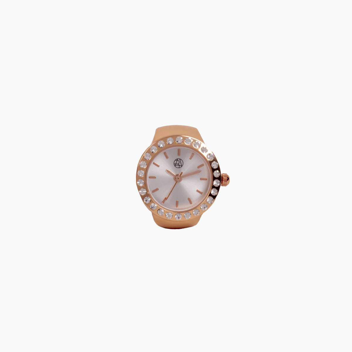 Bague Montre doré avec strass