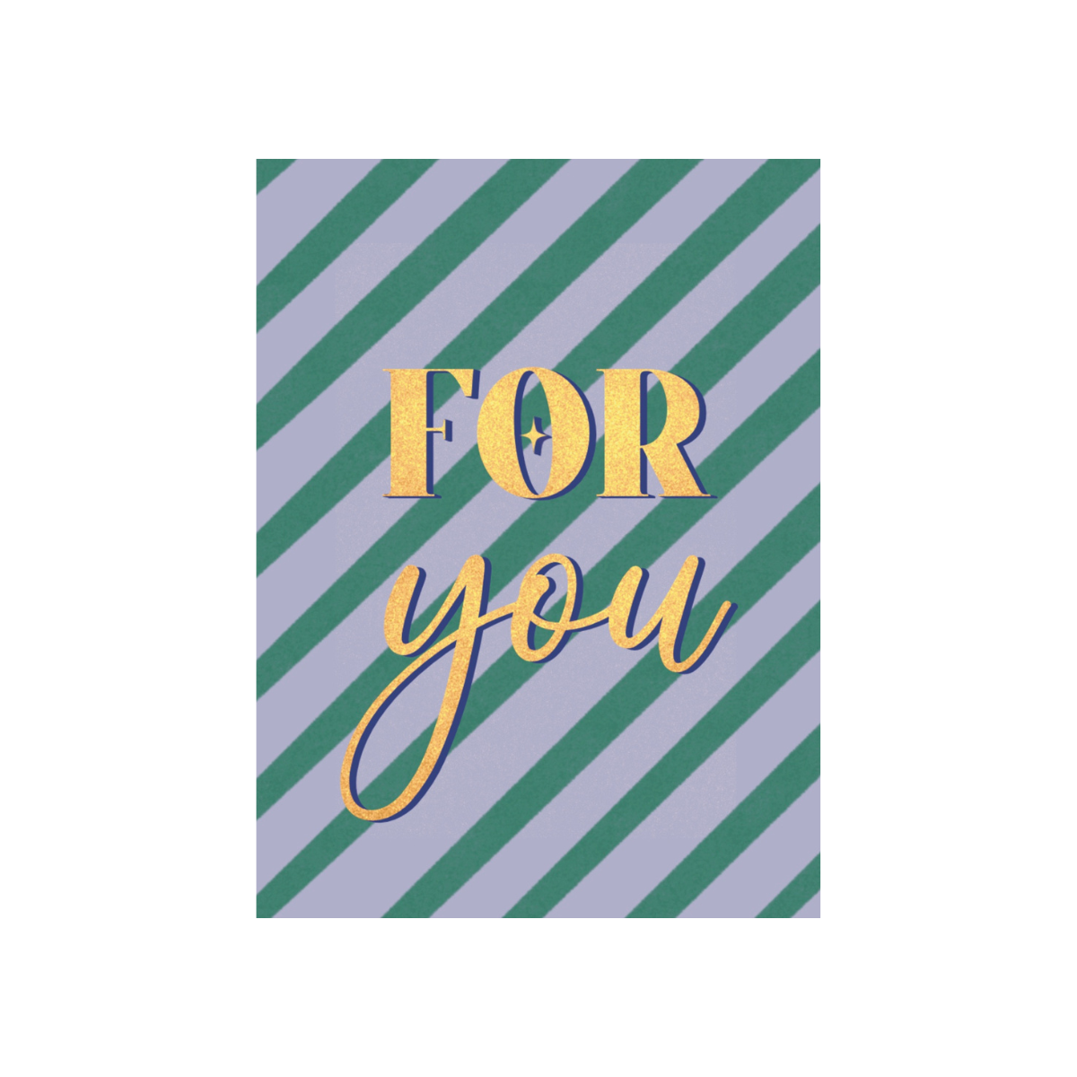 Carte de vœux avec message "for you"