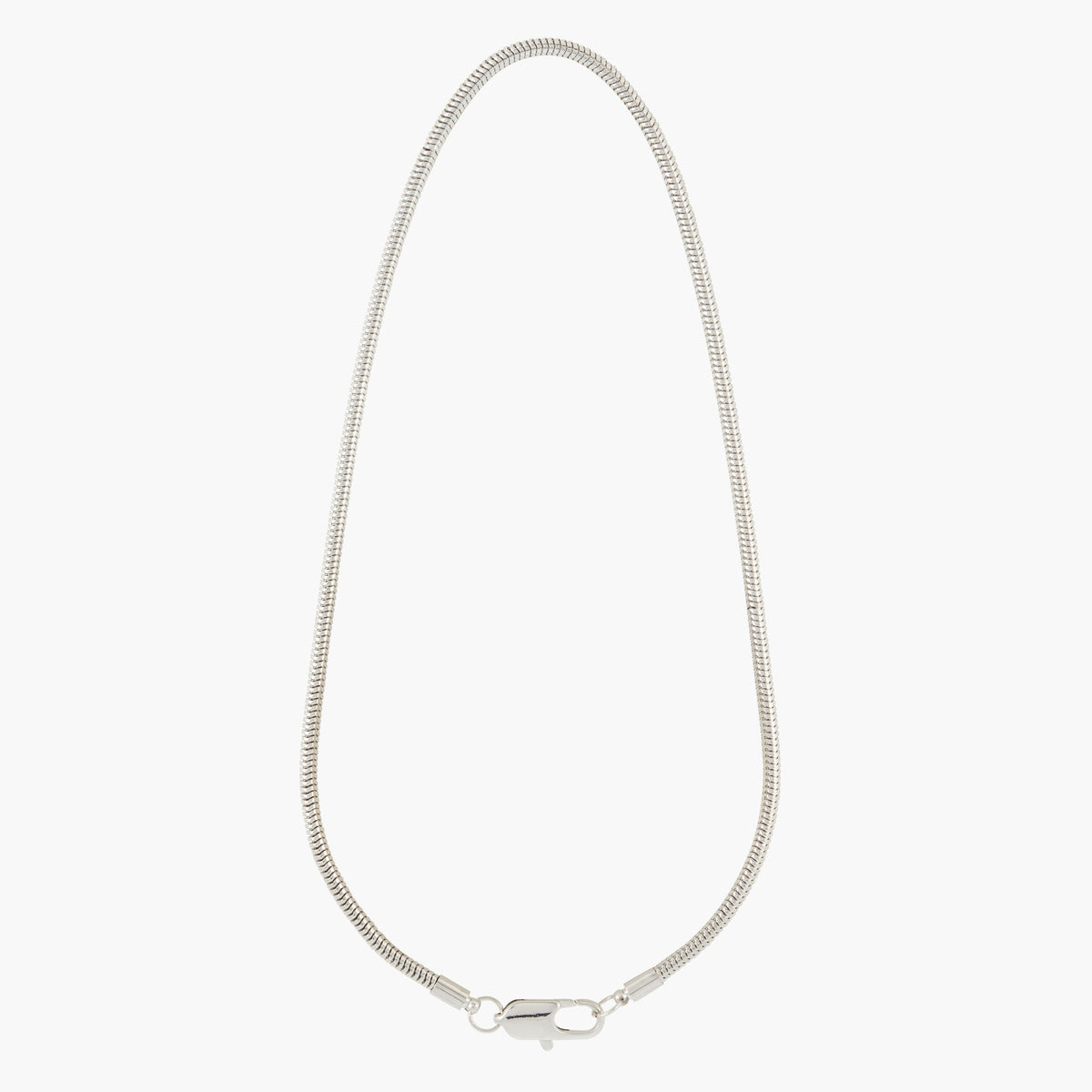 Collier chaine serpent argenté