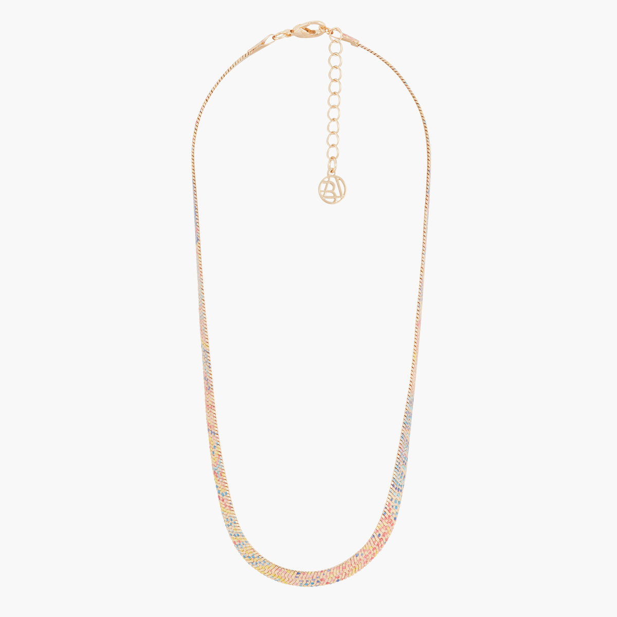 Collier Balagane chaine serpent imprimée mosaïque