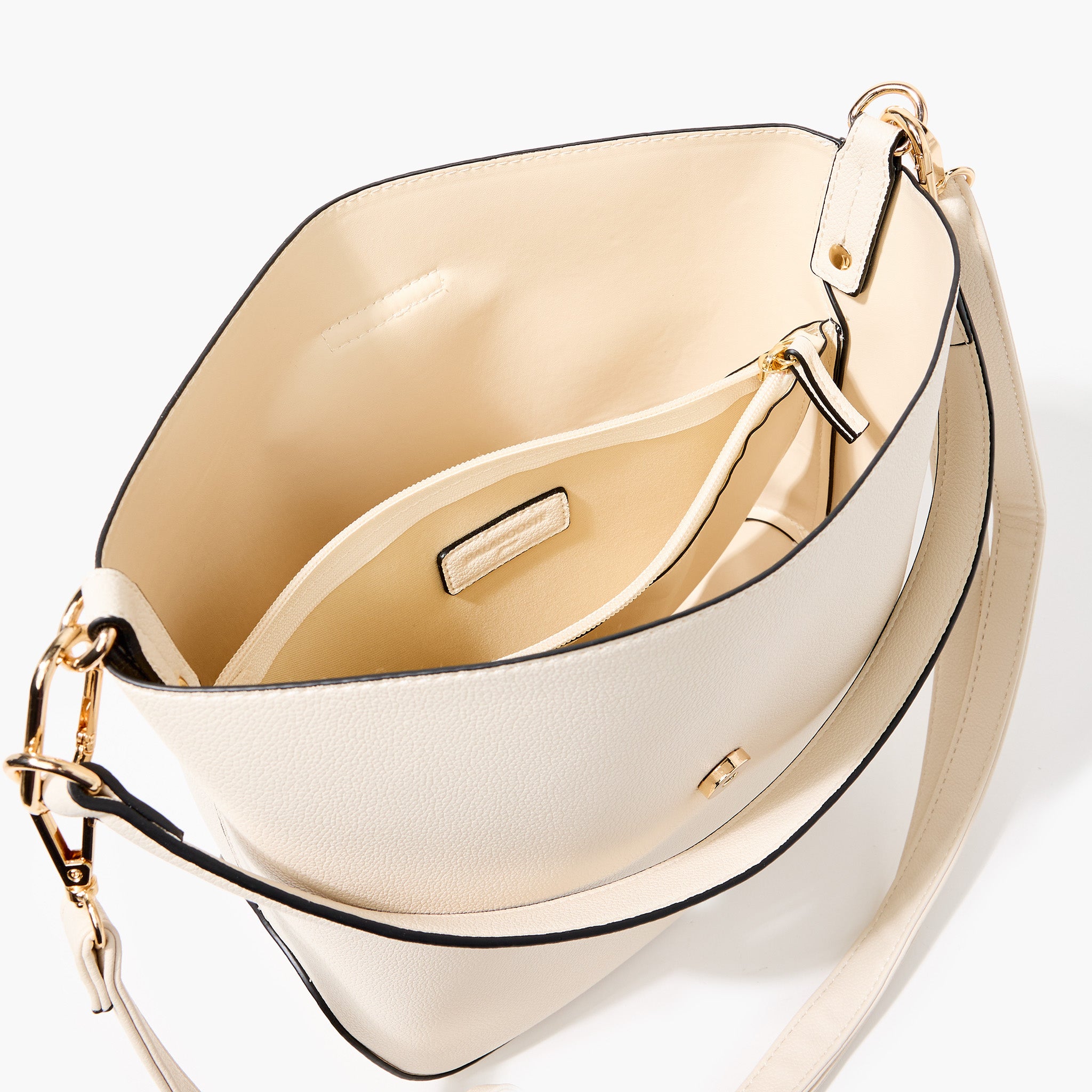 Sac porté épaule écru