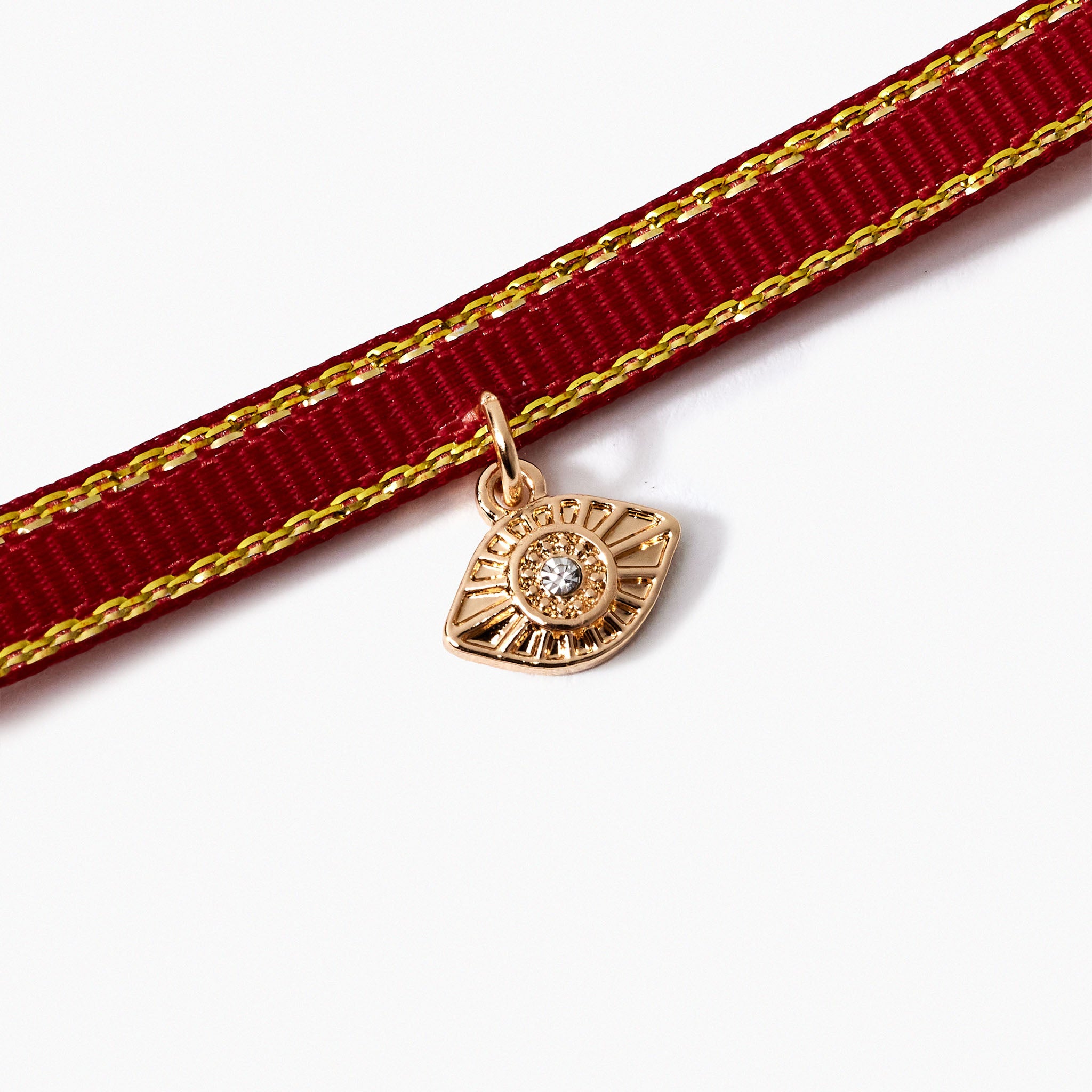 Bracelet à vœux "Protection" médaillon oeil