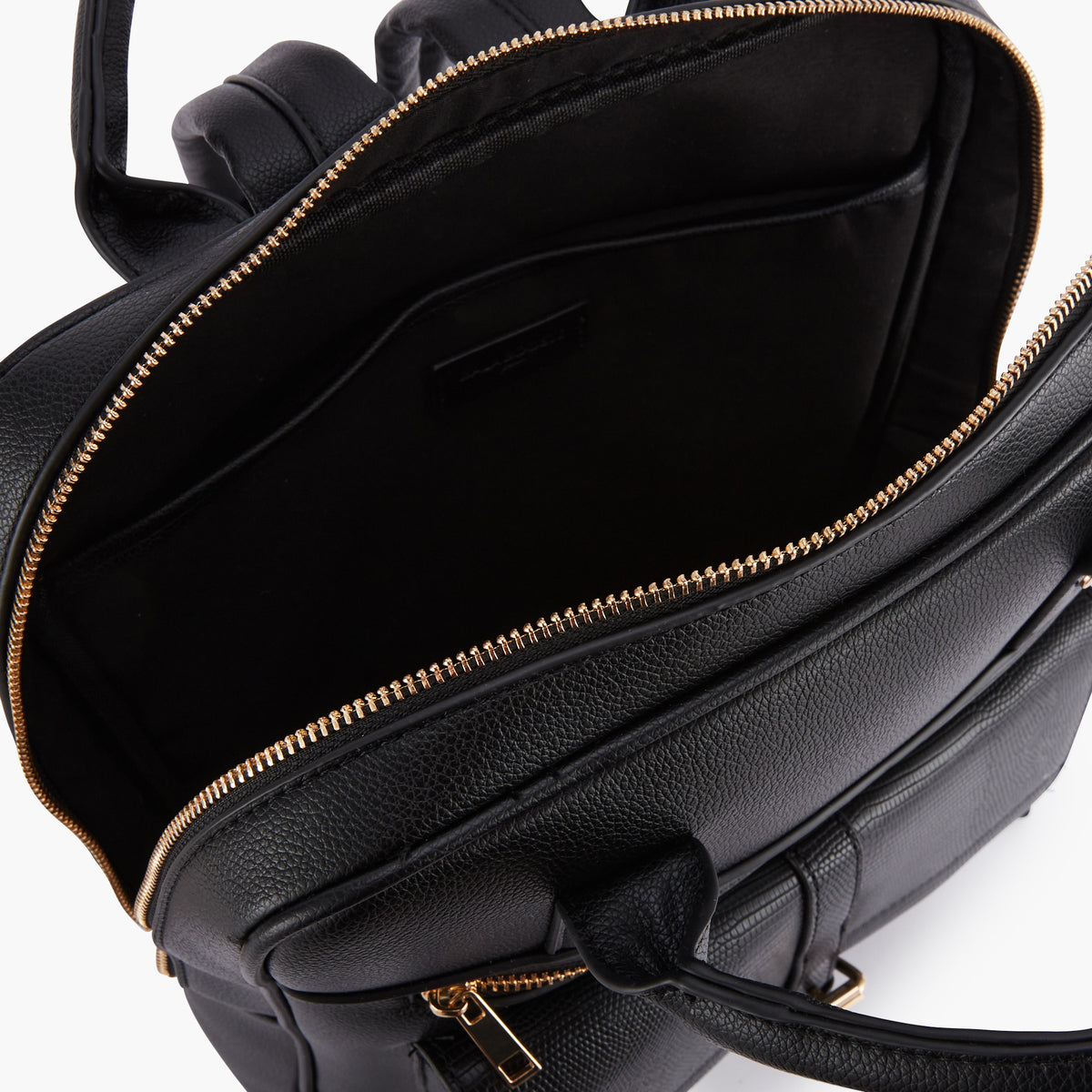 Sac à dos effet grainé noir