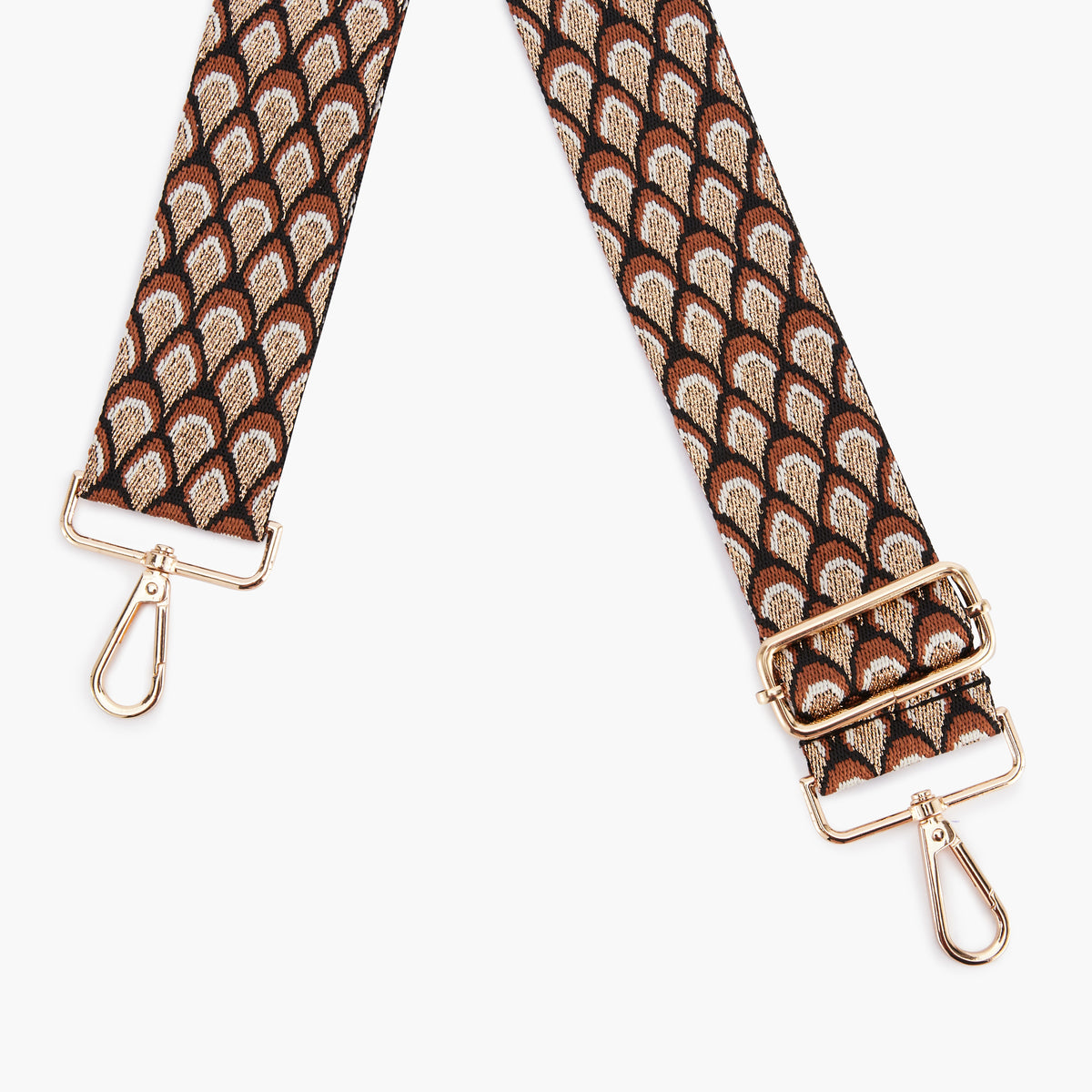 Bandoulière motif écailles multicolore