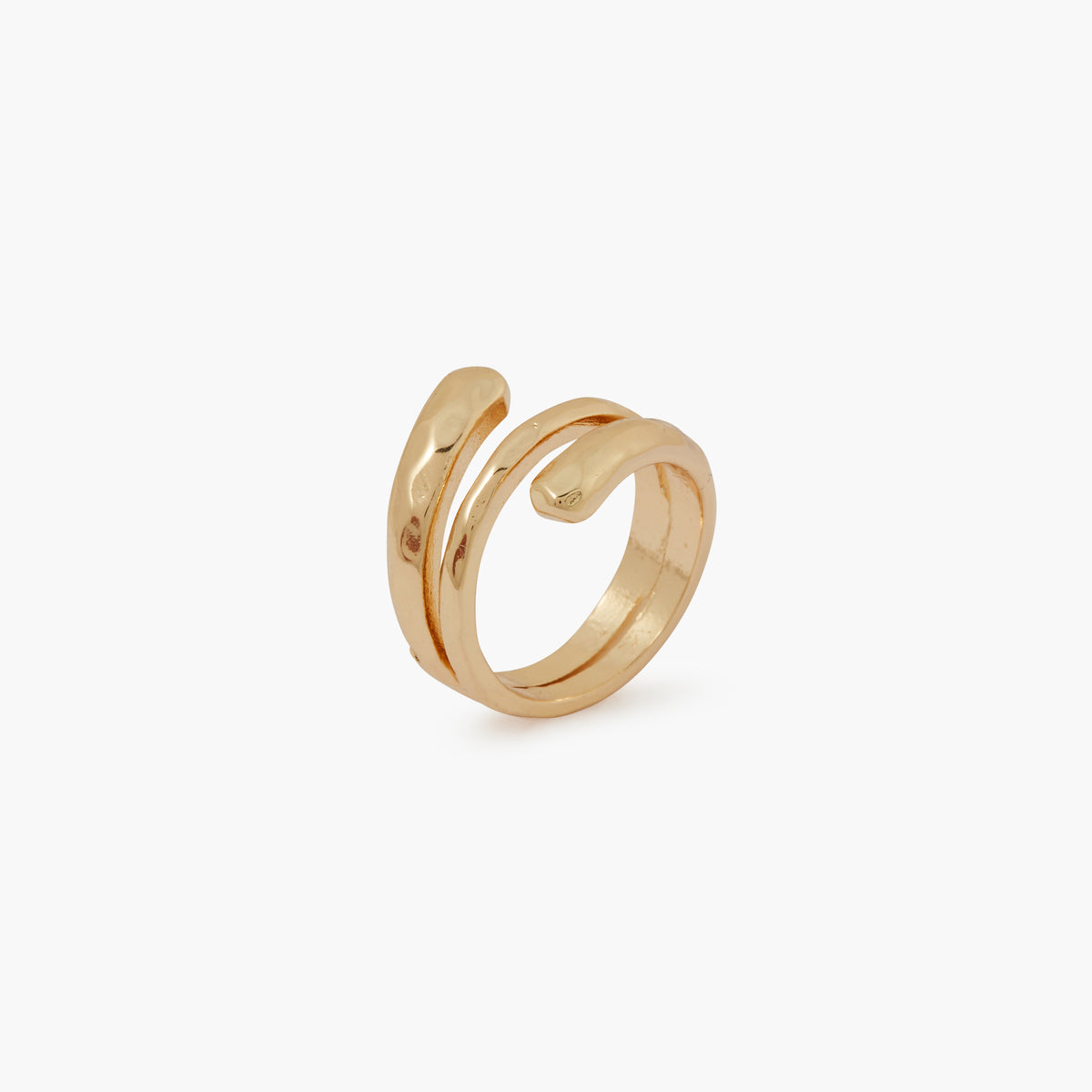 Bague tourbillon dorée