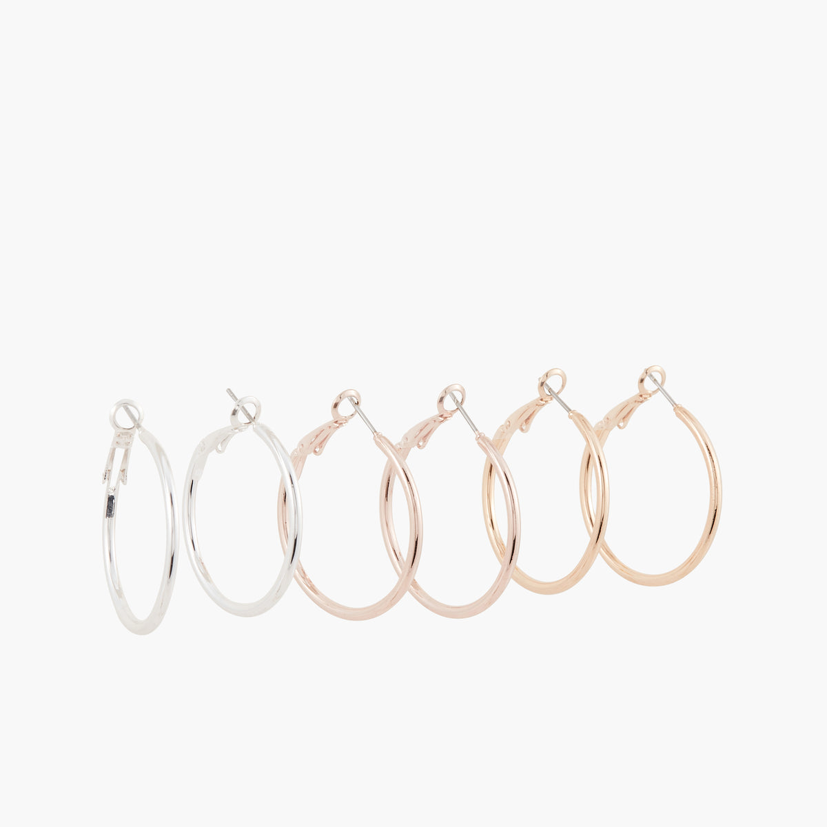 Set de 3 créoles 32mm