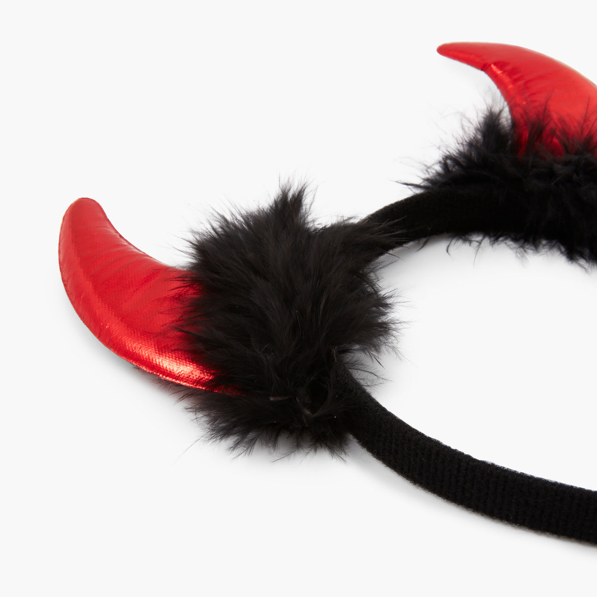 Serre-tête diable cornes rouges Halloween