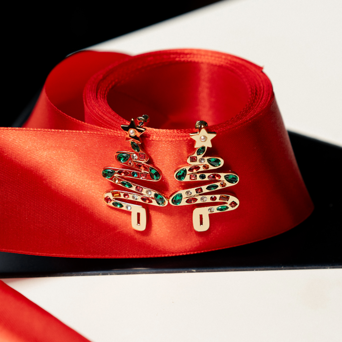 Boucles d'oreilles Noël sapin