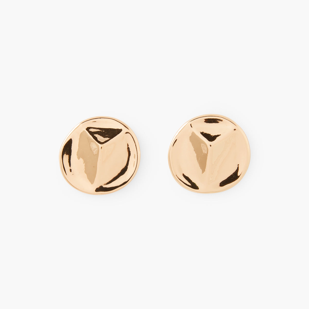 Boucles d'oreilles rondes imparfaites