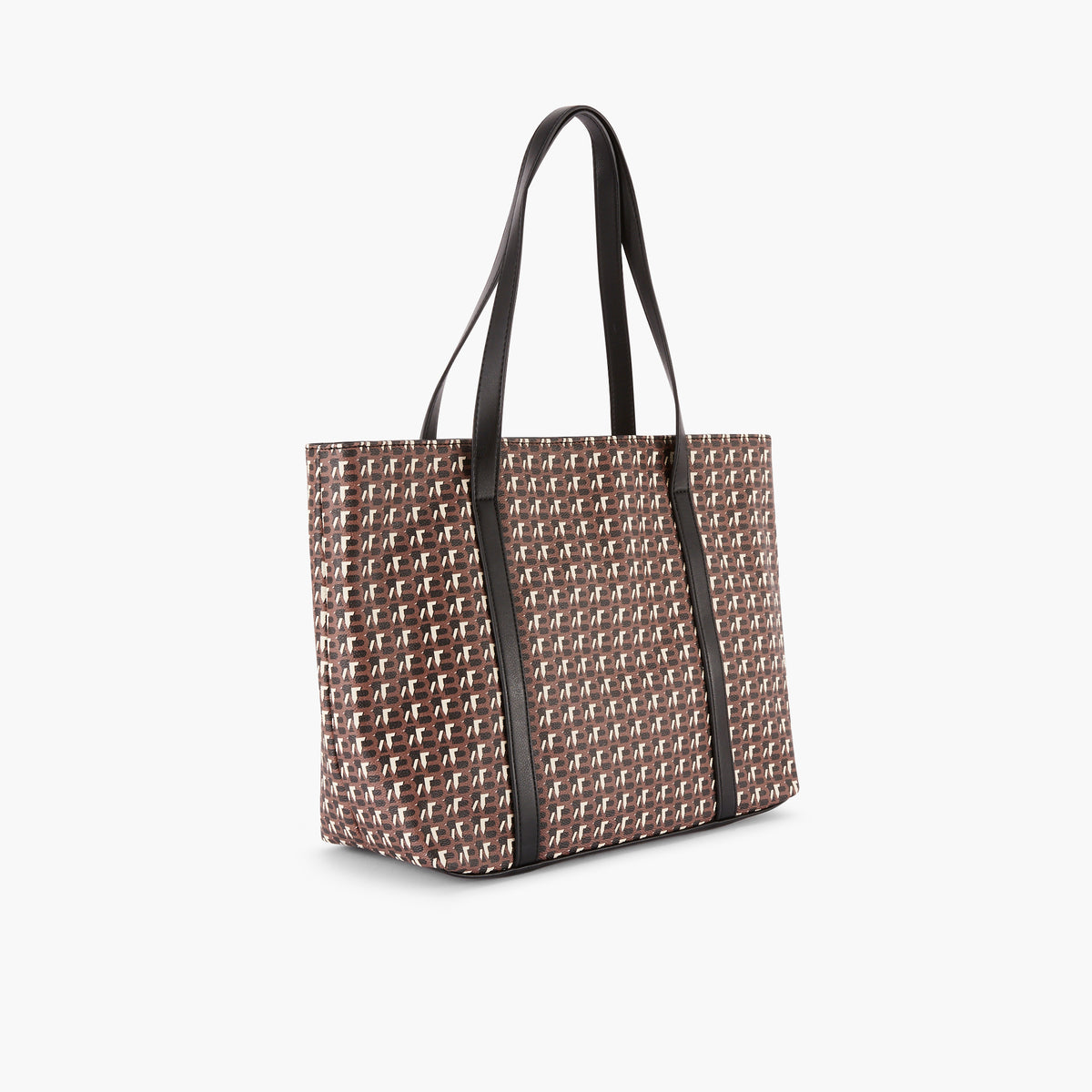 Sac cabas à monogramme marron