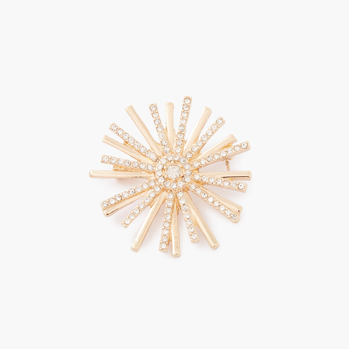 Broche étoile dorée à strass