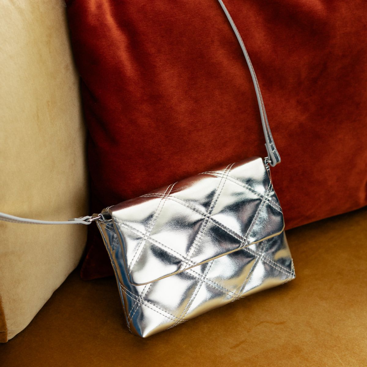 Petit sac à bandoulière matelassé