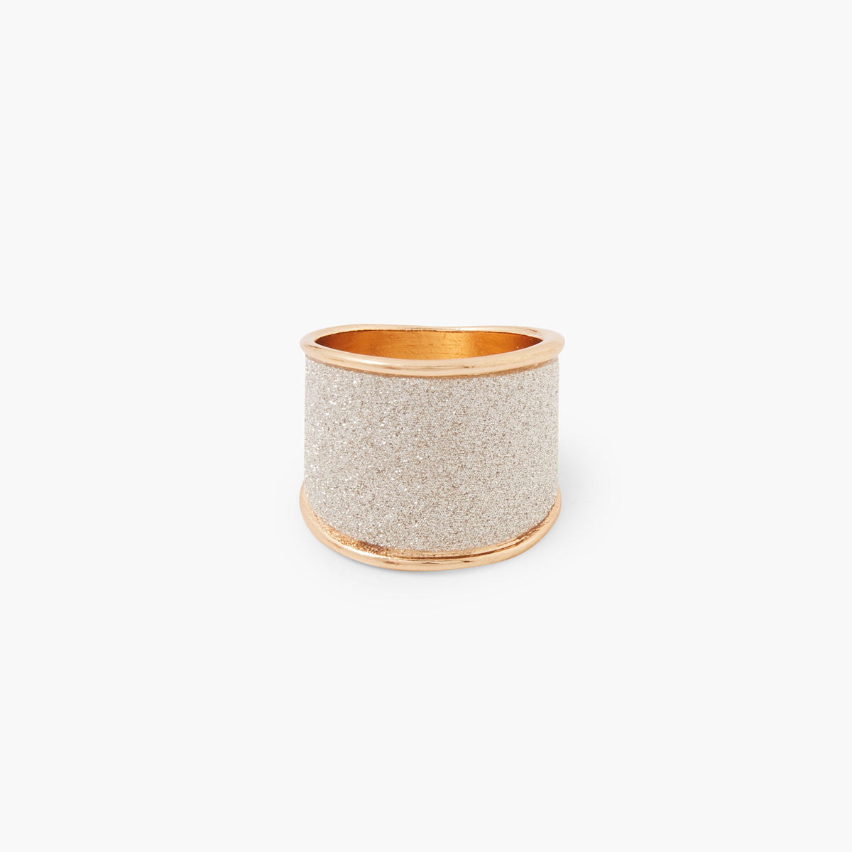 Bague large glitter