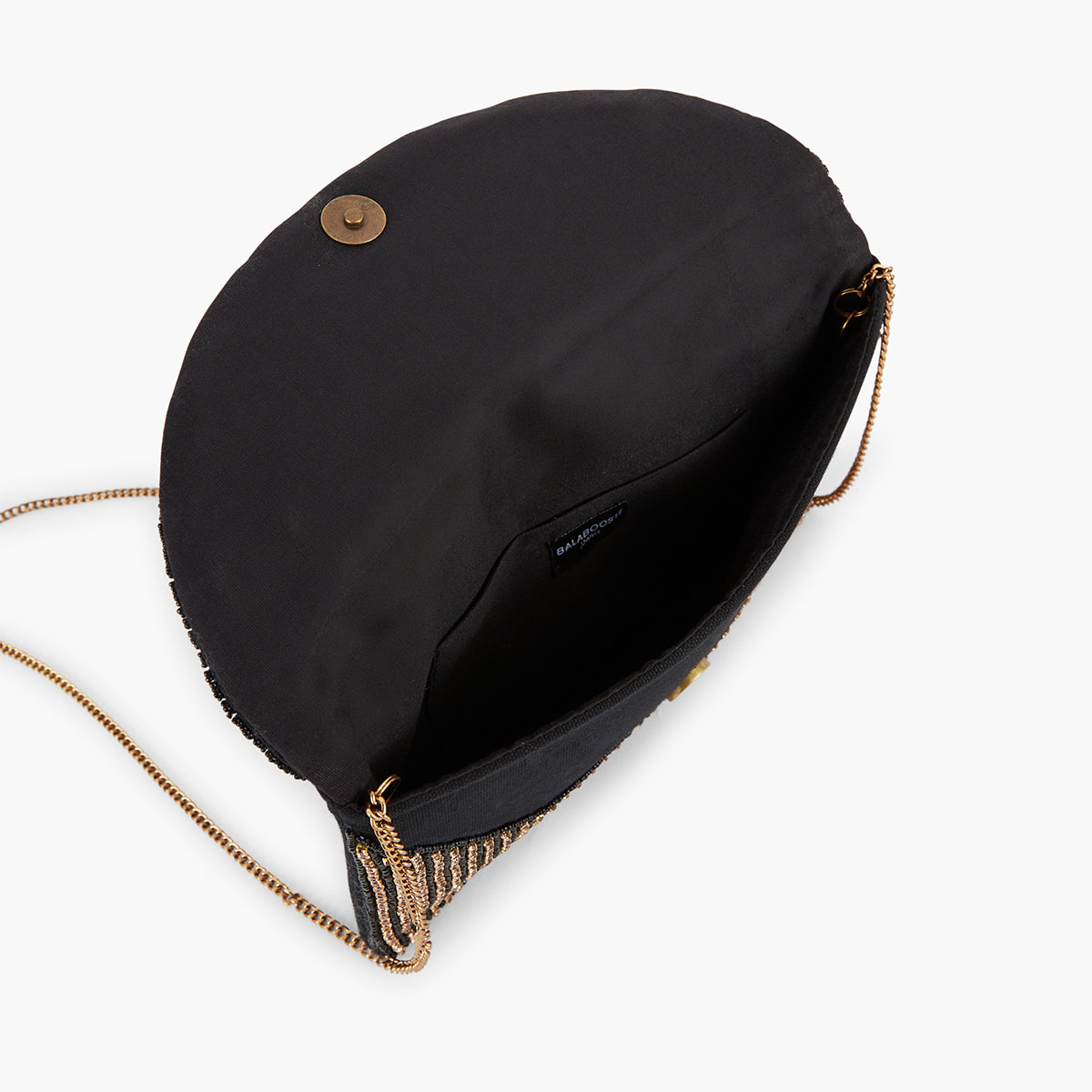 Pochette strass doré