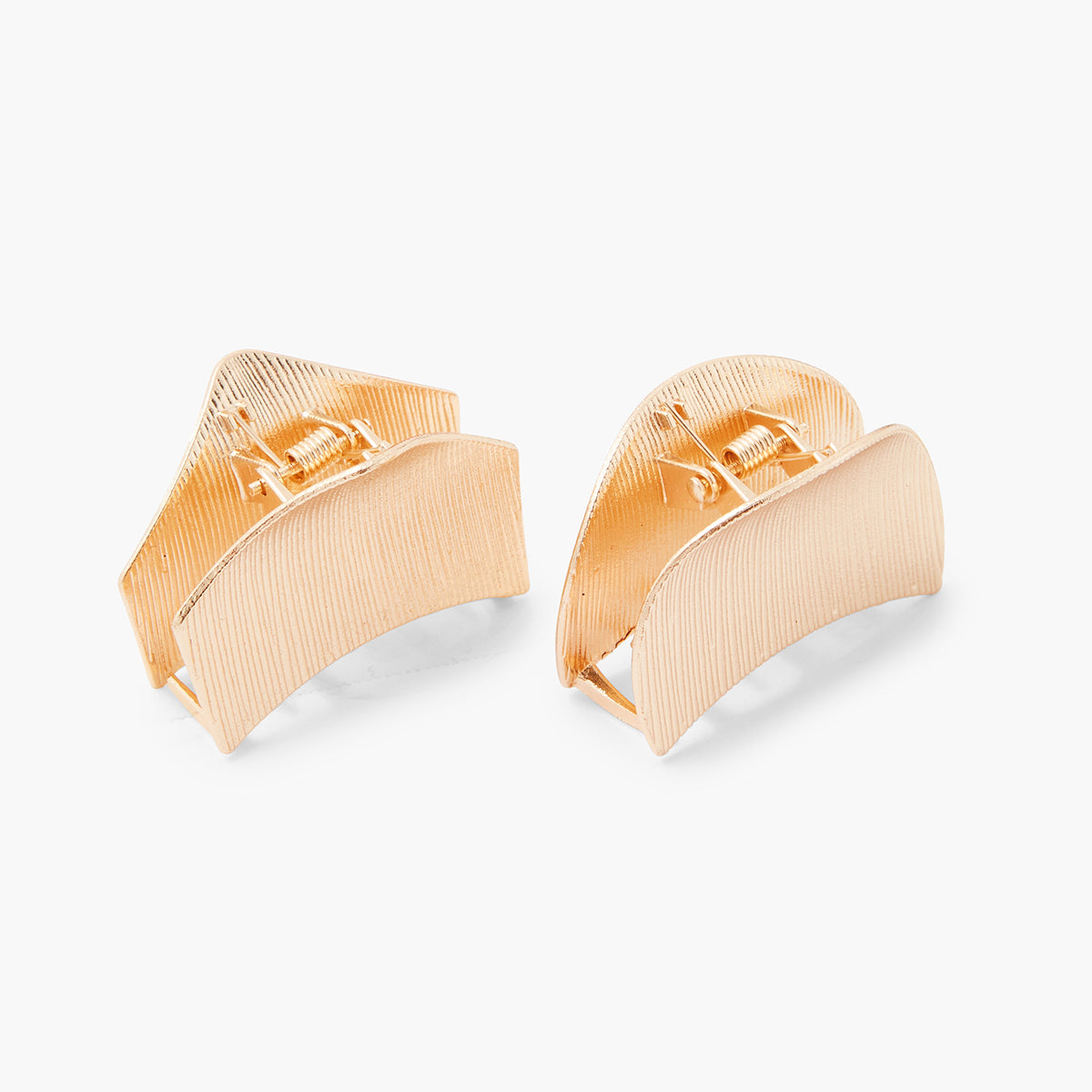Set de 2 pinces à cheveux dorées