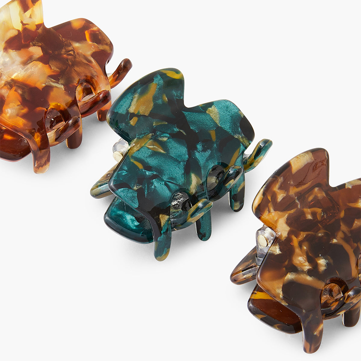 Set de 3 mini pinces crabes