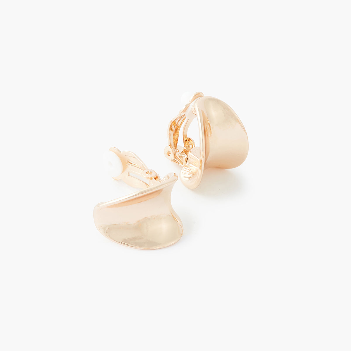 Boucles d'oreilles à clips dorées