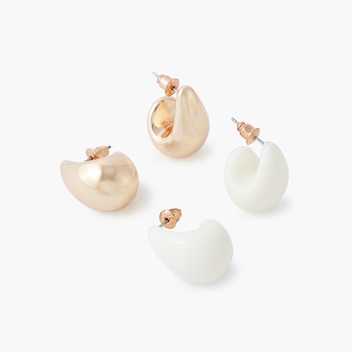 Set x2 gouttes blanc et doré