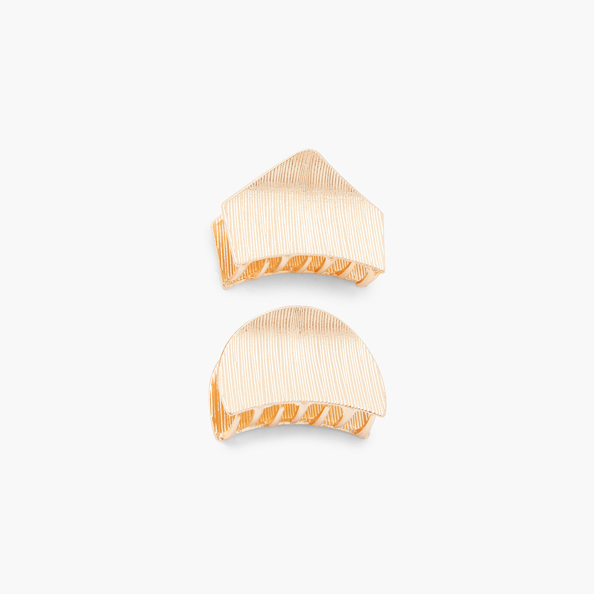 Set de 2 pinces à cheveux dorées
