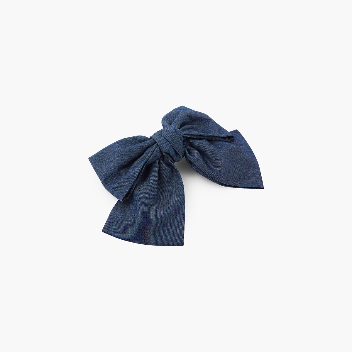 Barrette nœud jeans