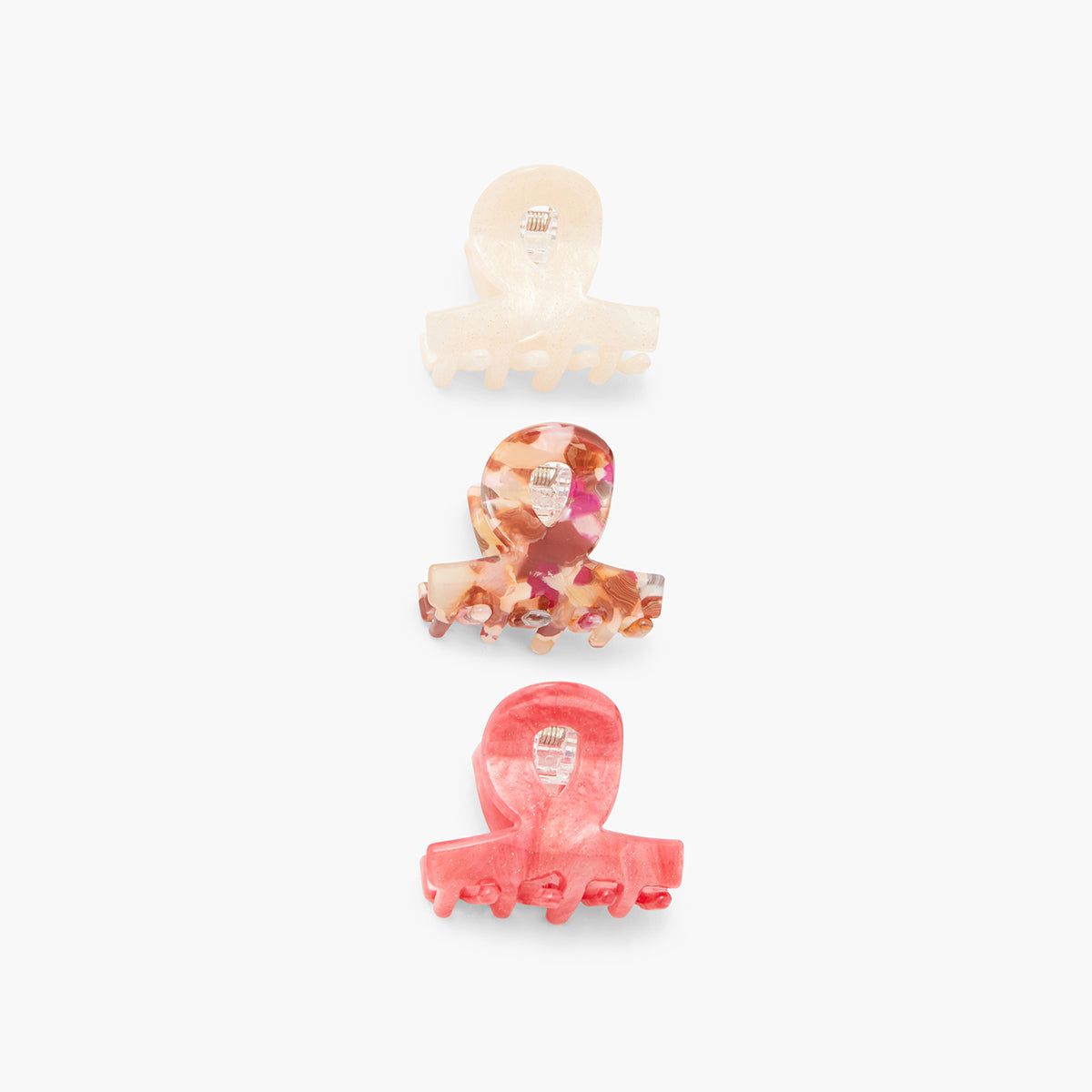 Set de 3 petites pinces crabes